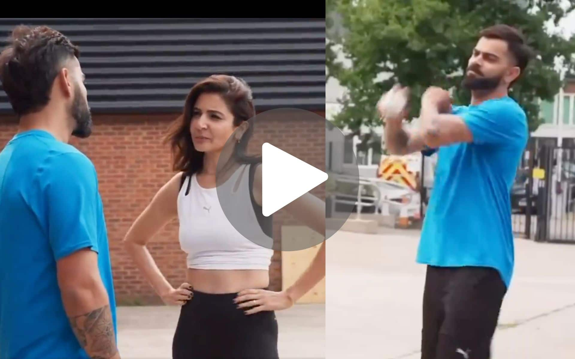 Anushka Sharma Dominates Virat Kohli With Proper 'Gully Cricket Rules' - Watch